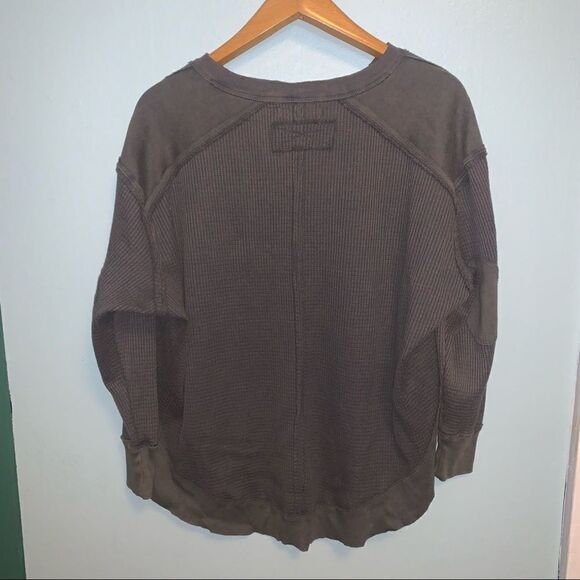 Free People We The Free Waffle Knit Owen Thermal Top - Picture 4 of 4